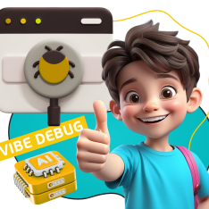 Тестирование & Vibe Debug. Охотники за багами - КИБЕРшкола программирования для детей, компьютерные курсы для школьников, начинающих и подростков - KIBERone г. Заринск