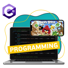 Программирование на C#. Удивительный мир 2D-игр - КИБЕРшкола программирования для детей, компьютерные курсы для школьников, начинающих и подростков - KIBERone г. Заринск